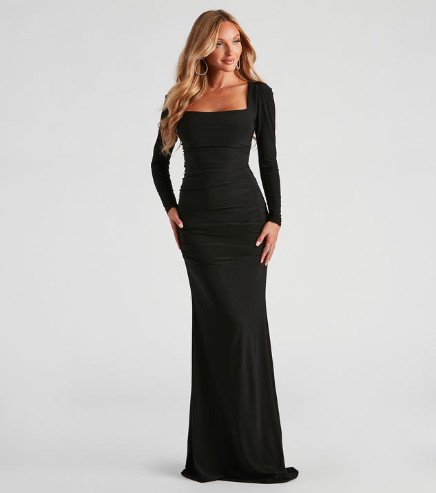 Black Tulle Dress Women Long Sleeve | Modest Evening Dresses Long Sleeve -  Black Line - Aliexpress